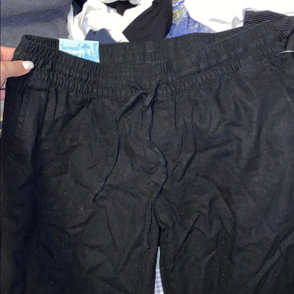 Black beach pants